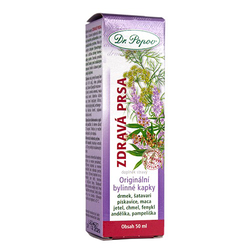 Zdravá prsa, originální bylinné kapky, 50 ml Dr. Popov