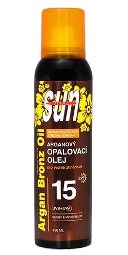 VIVAPHARM Suchý opalovací olej s BIO arganovým olejem SPF 15