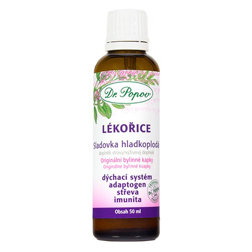 Lékořice, originální bylinné kapky, 50 ml
