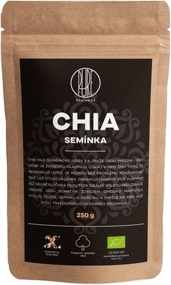 BrainMax Pure Chia semínka BIO, 250 g *CZ-BIO-001 certifikát