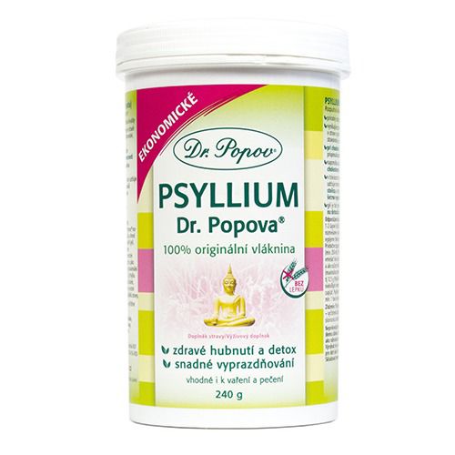 Vláknina Psyllium DÓZA, 240 g Dr. Popov
