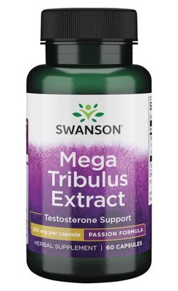 Swanson Mega Tribulus Extrakt (Kotvičník zemní), 250 mg, 60 kapslí