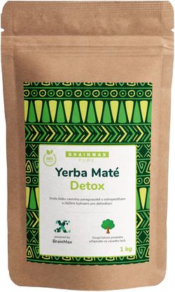 BrainMax Pure Organic Yerba Maté - Detox, 1000 g
