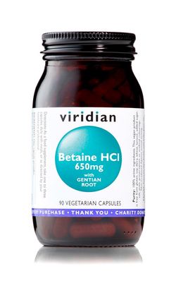 Viridian Betaine HCL - 90 kapslí